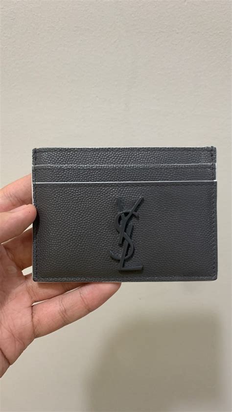 cettire ysl card holder|ysl card holder used.